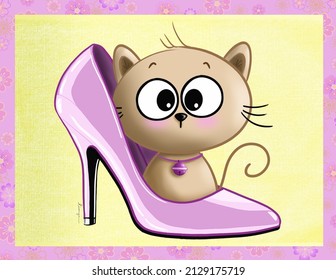 Diva Cat In Pink Heel