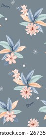 Diverse Floral and Leaf Patterned Decorative Paper Assortment