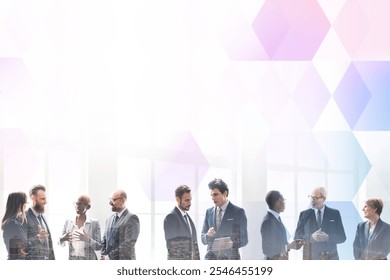 A diverse group of business professionals, Diverse business people of men and women, Bsuiness teamwork, Ethnic diversity businessmen and women people, Business professionals networking - Powered by Shutterstock