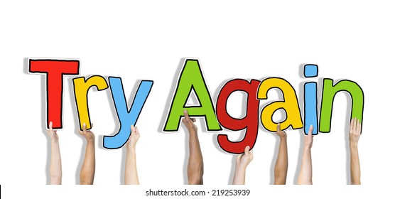Try Again Images Stock Photos Vectors Shutterstock