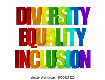 Diversity Equality Inclusion - message illustration  