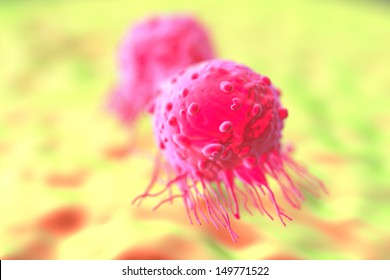 Dividing Breast Cancer Cell