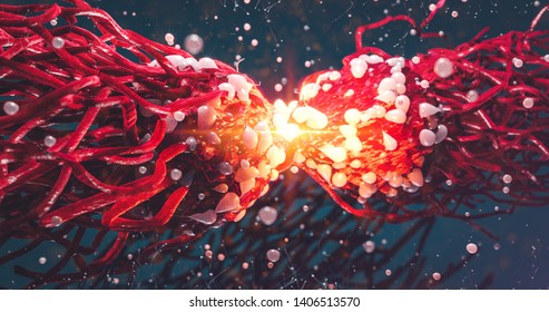  Dividing Cancer Cell Oncology Research Concept 3d Illustration Proteins With Lymphocytes Gene Editing  , T Cells Or Cancer Cells, Meiosis, Mitosis 3d Rendering 