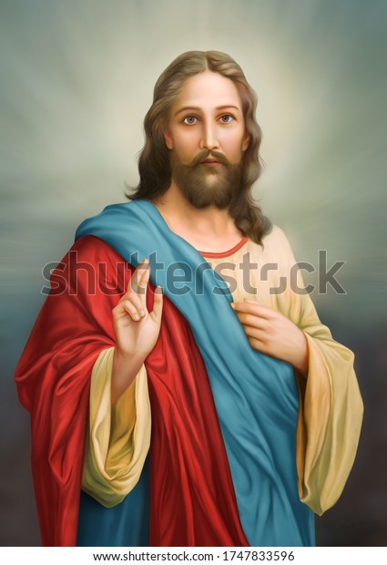 La Misericorde Divine De Jesus Christ Dieu Illustration De Stock