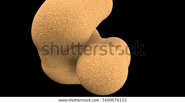 Division cancer cell. Healthy cell\
division. DNA. Cancer. Microbiology 3d background  3d\
render