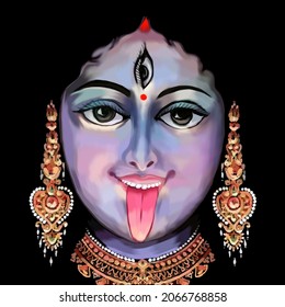 Diwali Special Art Of God Kali 