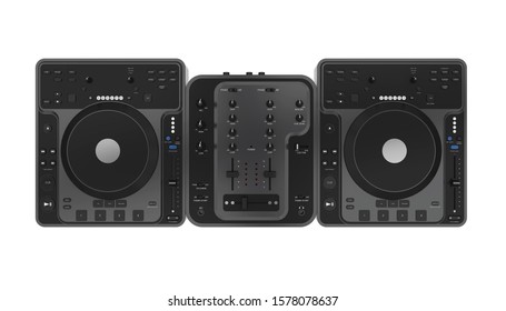 DJ Music Mixer Isolated. 3D rendering - Powered by Shutterstock