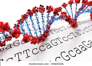 DNA background - Shutterstock ID 194645336