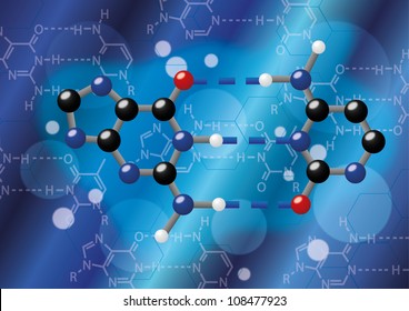 DNA Base Pair (Guanine And Cytosine)