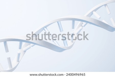 DNA with biological concept, 3d rendering. 3D illustration.