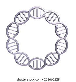 DNA Circle Strand And Seamless Metal Platinum