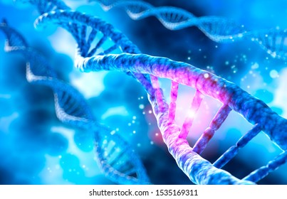 DNA Complex- medical 3D illustration