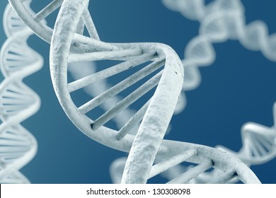 DNA double helix. High resolution 3d rendering.
