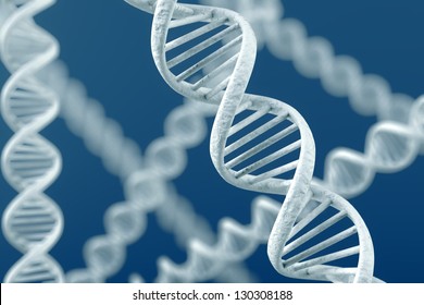 DNA Double Helix. High Resolution 3d Rendering.