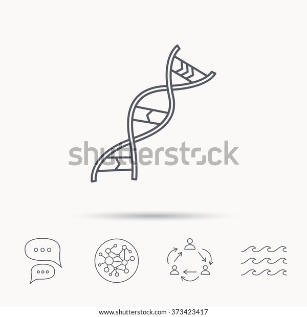 Dna Icon Genetic Evolution Structure Sign Stock Illustration 373423417 ...