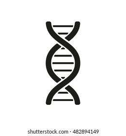 The Dna Icon. DNA Symbol. Flat  Illustration