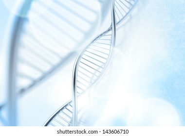 A Dna In Medical Colour Background