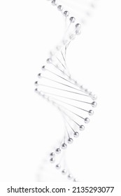 DNA Model Isolated On White Background. 3d Illustration