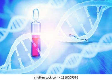 DNA Research Concept DNA Barcodes For Biomedical Research  Mitochondrial DNA 
Prostate Cancer DNA Test 3d Rendering