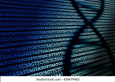 DNA sequence / Abstract background of DNA sequence