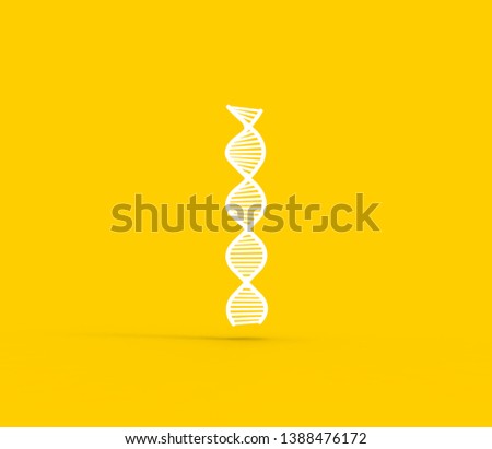 DNA Spiral Background 3d Rendering