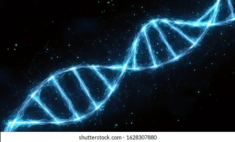 Dna Strand Double Helix 3d Illustration