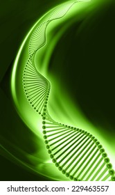 DNA structure in digital background