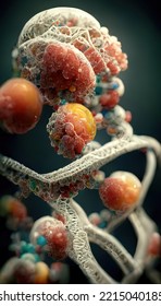 DNA Structure, Microscope View Inside Human Body, Cells, Microorganism, Cellular Structure, Cell Life