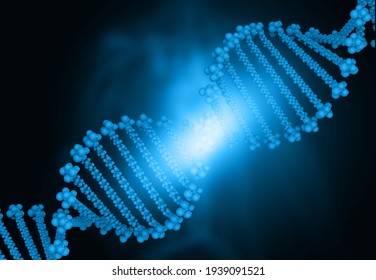 DNA structure scientific background. 3d illustration