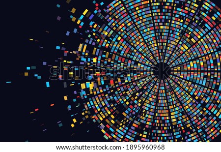 Dna test infographic. Genome sequence map. Chromosome architecture, molecule sequencing chart. Genetic and technology concept. Barcoding template for design  illustration background Photo stock © 