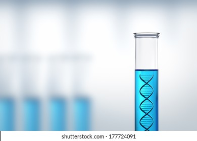 DNA In A Test Tube - Background In A Laboratory