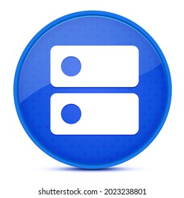 DNS Aesthetic Glossy Blue Round Button Abstract Illustration