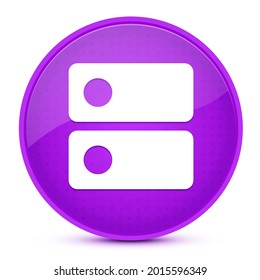 DNS Aesthetic Glossy Purple Round Button Abstract Illustration