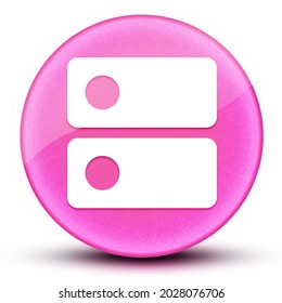 DNS Eyeball Glossy Pink Round Button Abstract Illustration