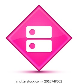 DNS Icon Isolated On Special Pink Diamond Button Abstract Illustration