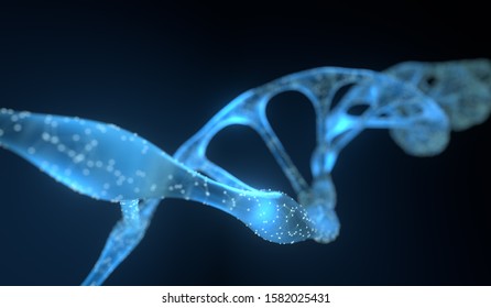 DNS Strand Technology 3D Illustration