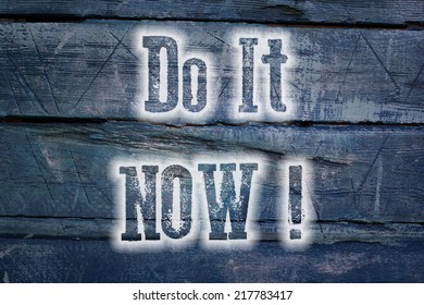 Do It Concept text on background
