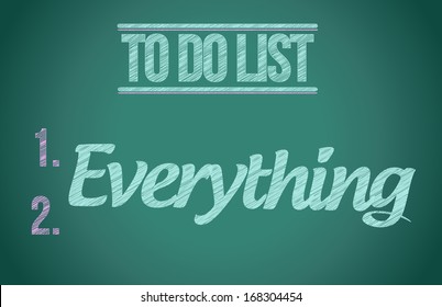 to do everything. to do list illustration design graphic