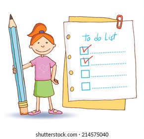 Do List Illustration Stock Illustration 214575040 