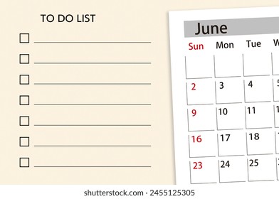  TO DO LIST of June