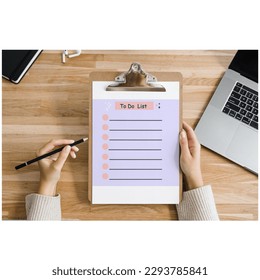 To do List note Mockup Illustration Design