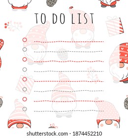To do list note pad or sticky note for digital planners, journal and printable papers - Happy Gnome Planner Collection 