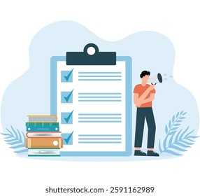 To Do List, task management or completion tracking or reminder to finish assignment