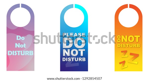 Do Not Disturb Cards Stock Illustration 1292854507 | Shutterstock