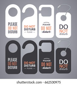 Do Not Disturb Sign Labels Set Stock Illustration 662530975 | Shutterstock