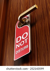 Do Not Disturb Sign On Hotel Stock Illustration 252143599 | Shutterstock