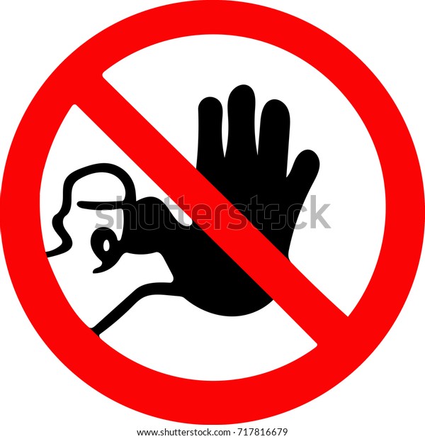 Do Not Pass Enter Stop Prohibition Stock Illustration 717816679 ...