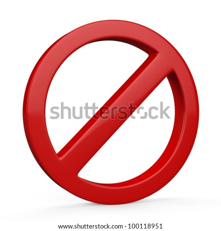 Do Not red warning sign isolated on white background
