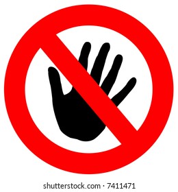 Do Not Touch Sign High Res Stock Images Shutterstock