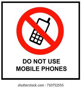 Do Not Use Mobile Sign Stock Illustration 710752555 | Shutterstock